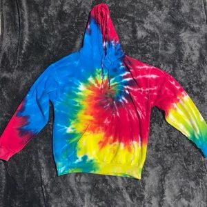 Tie Dye Hoodie/Sweatshirt, Size Medium